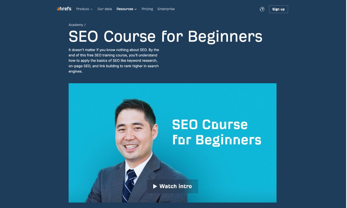 Ahrefs SEO Course for Beginners